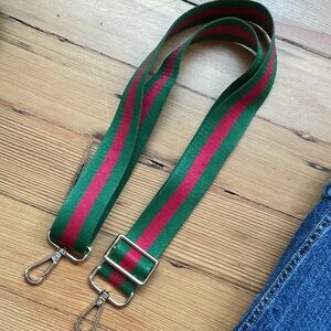 Stylish Green and Red Phone or Bag Strap